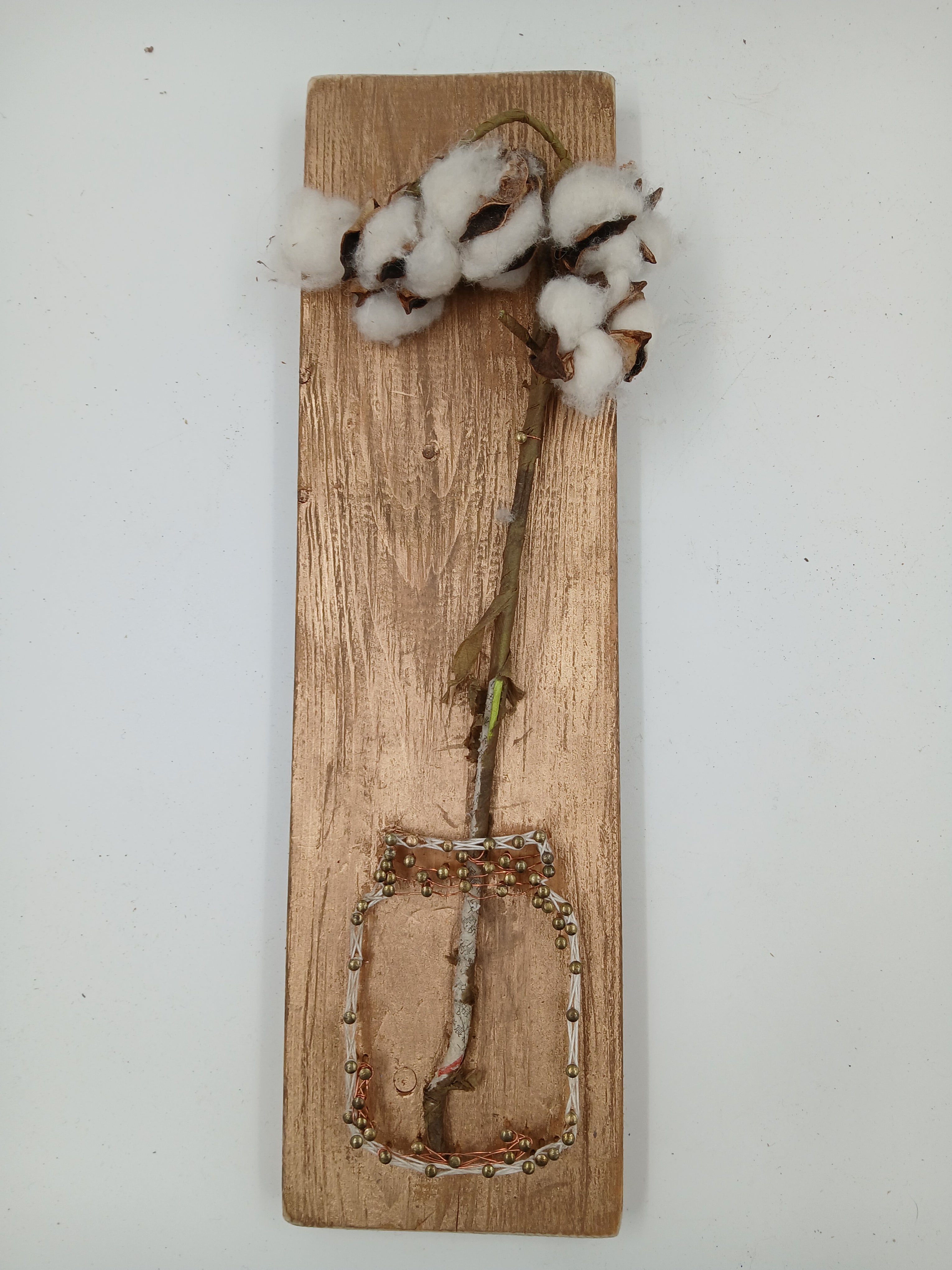 14x4 String Art Mason Ball Jar w/ Cotton Small Nails String Gold Metalic Painted Gardening Vintage Garden Collection Hand Made Gifts Mothers Grandmother's Aunts Sisters